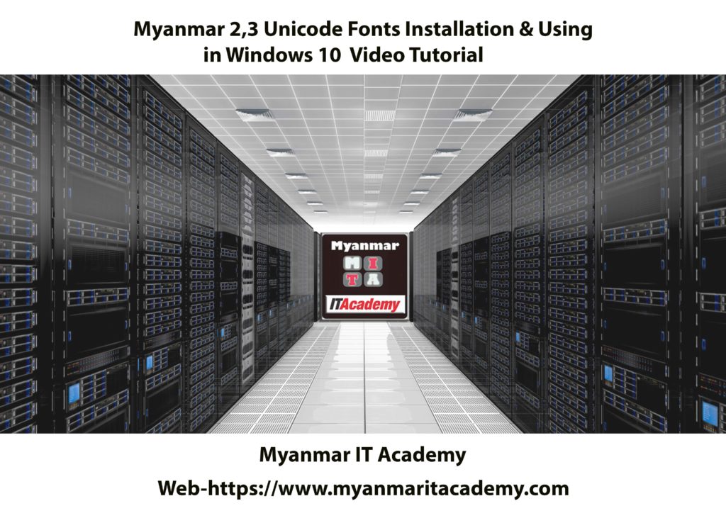 download myanmar font for window 7